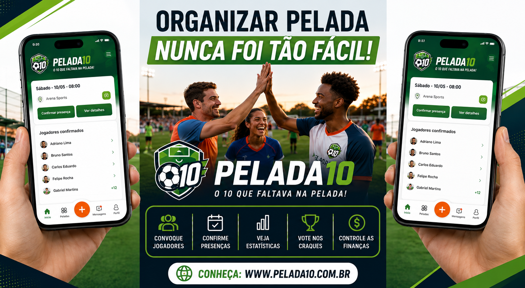 Pelada 10 no celular